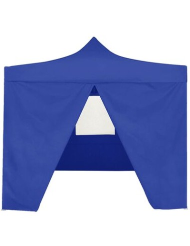 Tente de réception bleu en acier avec 4 parois...