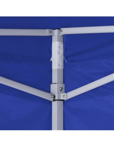 Tente de réception bleu en acier avec 4 parois...