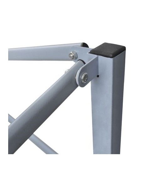 Tente de réception bleu en acier avec 4 parois 2x2m