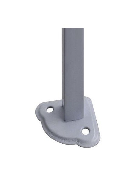 Tente de réception bleu en acier avec 4 parois 2x2m