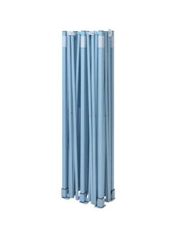 Tente de réception pliable bleu avec 4 parois 3x6m