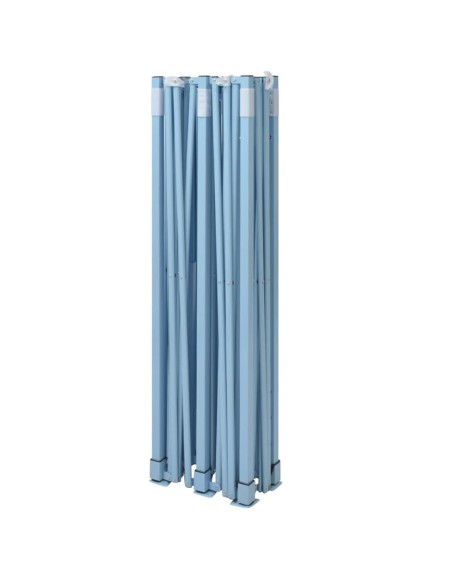 Tente de réception pliable bleu avec 4 parois 3x6m