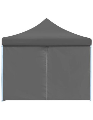 Tente de réception pliable anthracite avec 8...