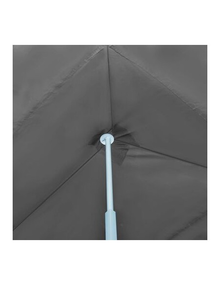 Tente de réception pliable anthracite avec 8 parois 3x9m