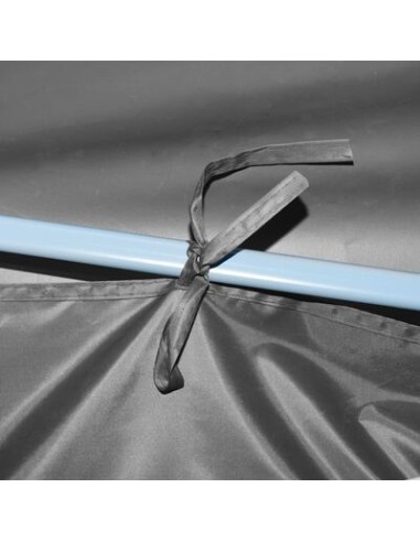 Tente de réception pliable anthracite avec 8...