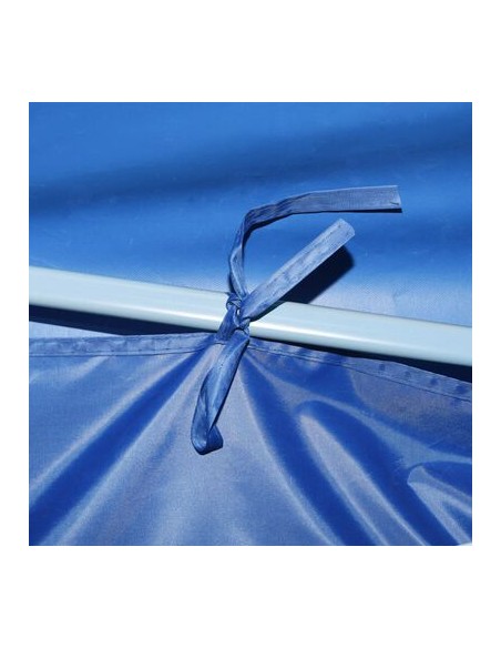 Tente de réception pliable bleu avec 5 parois 3x9m