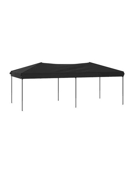 Tente de réception pliable noir 3x6m
