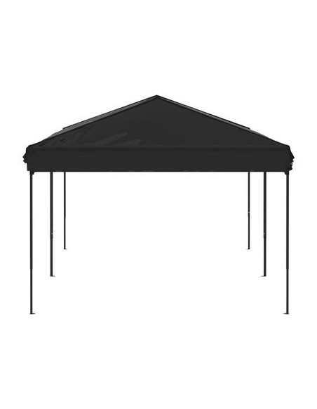 Tente de réception pliable noir 3x6m