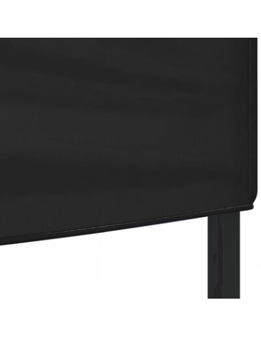 Tente de réception pliable noir 3x6m