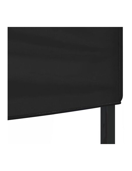 Tente de réception pliable noir 3x6m