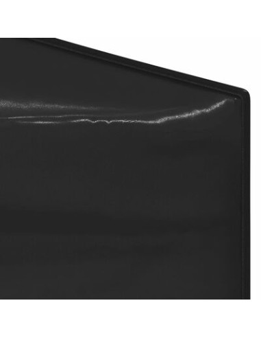 Tente de réception pliable noir 3x6m