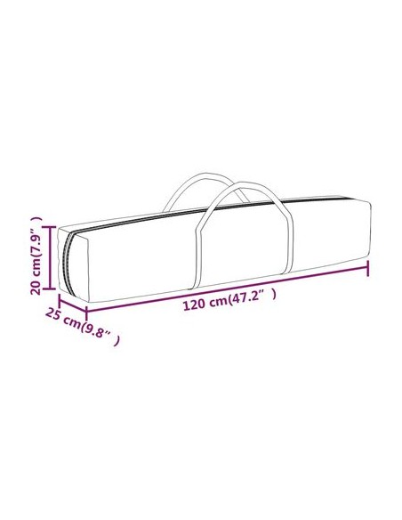 Tente de réception pliable noir 3x6m