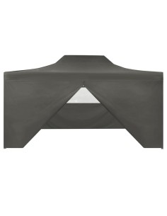 Tente pliable anthracite avec 4 parois latérales 3x4,5m 2