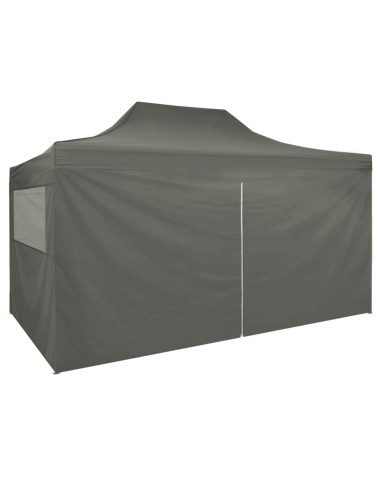 Tente pliable anthracite avec 4 parois...