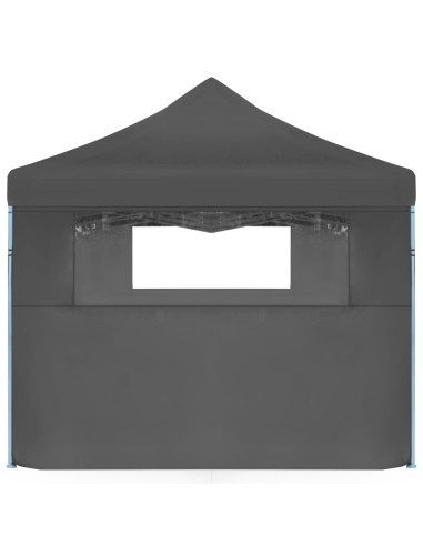 Tente de réception pliable anthracite avec 5...