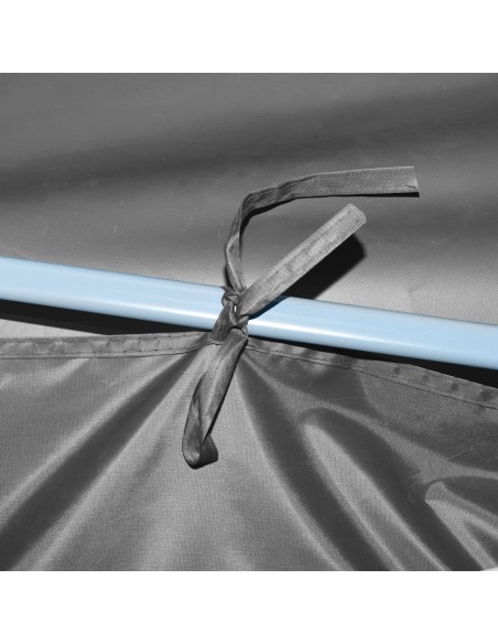 Tente de réception pliable anthracite avec 5 parois 3x9m