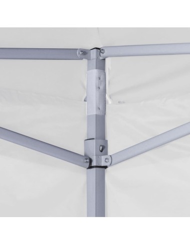 Tente de réception pliable avec 4 parois blanc...