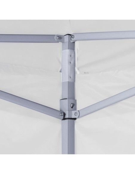 Tente de réception pliable avec 4 parois blanc 2x2m