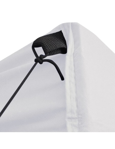 Tente de réception pliable avec 4 parois blanc 2x2m