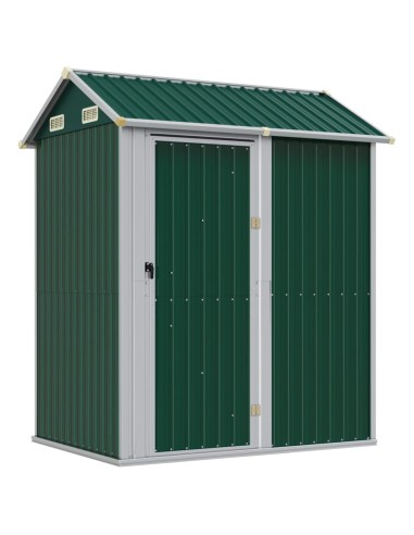 Abri de jardin vert acier galvanisé