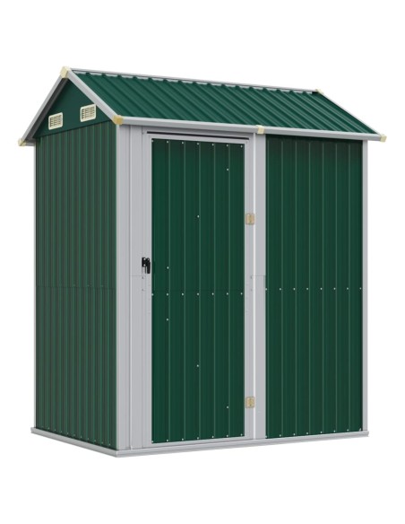 Abri de jardin vert acier galvanisé