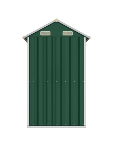 Abri de jardin vert acier galvanisé