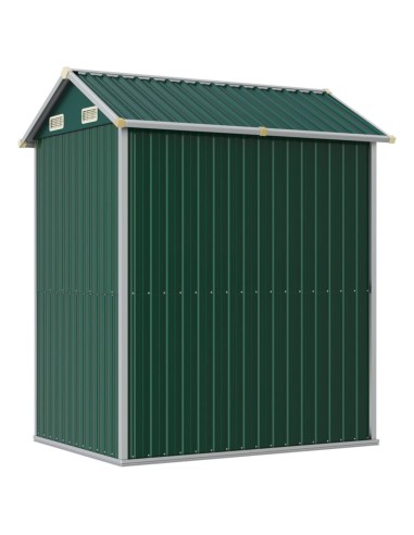 Abri de jardin vert acier galvanisé