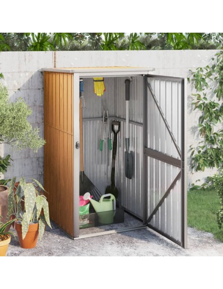 Abri à outils de jardin marron - 88x89x161 cm