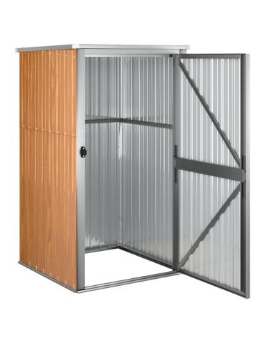 Abri à outils de jardin marron - 88x89x161 cm