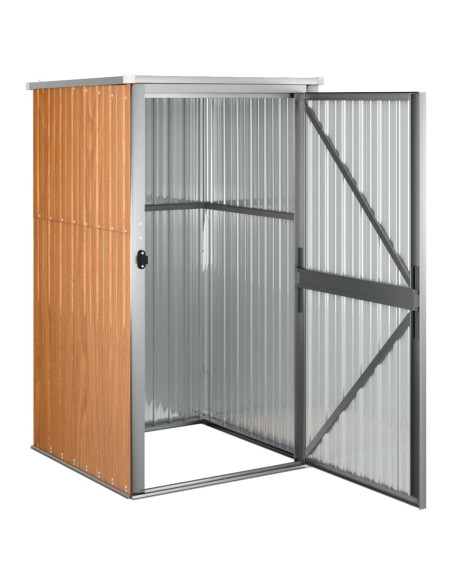 Abri à outils de jardin marron - 88x89x161 cm