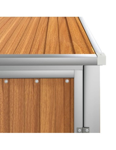 Abri à outils de jardin marron - 88x89x161 cm