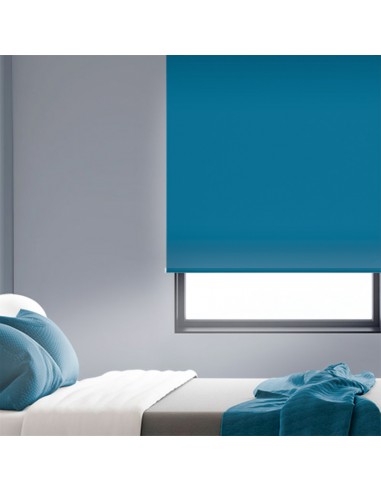 store enroulable bleu sur mesure