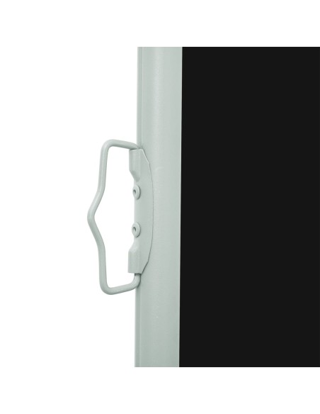 Auvent latéral rétractable de patio 100x300 cm NOIR