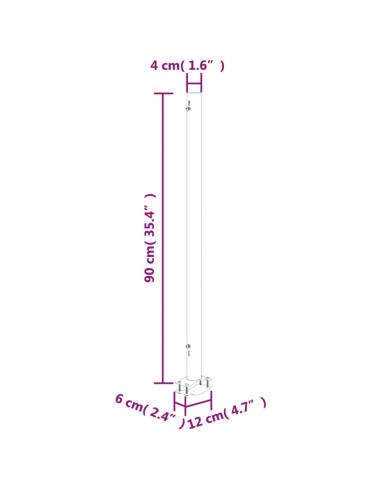Auvent latéral rétractable - 140 x 300 cm