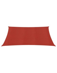 Voile d'ombrage 160 g/m² Rouge - 3,6x3,6m