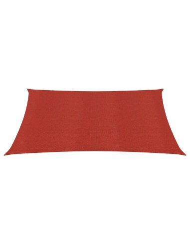 Voile d'ombrage 160 g/m² Rouge - 3,6x3,6m
