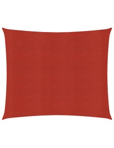 Voile d'ombrage 160 g/m² Rouge - 3,6x3,6m 2