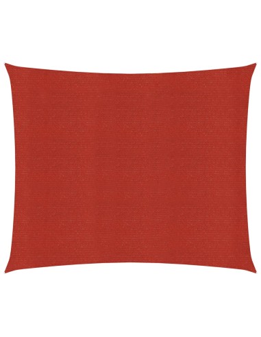 Voile d'ombrage 160 g/m² Rouge - 3,6x3,6m