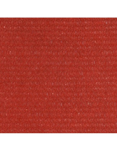 Voile d'ombrage 160 g/m² Rouge - 3,6x3,6m