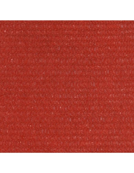 Voile d'ombrage 160 g/m² Rouge - 3,6x3,6m