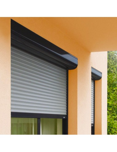 volet roulant manuel aluminium noir