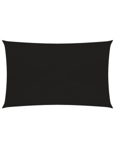 Voile d'ombrage 160 g/m² Noir 2x4,5m PEHD
