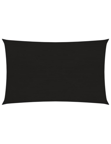 Voile d'ombrage 160 g/m² Noir 2x4,5m PEHD