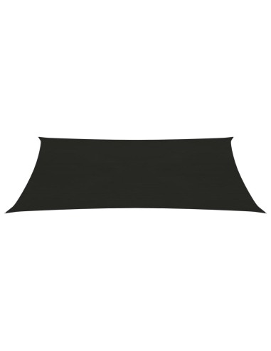 Voile d'ombrage 160 g/m² Noir 2x4,5m PEHD