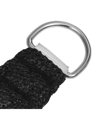 Voile d'ombrage 160 g/m² Noir 2x4,5m PEHD