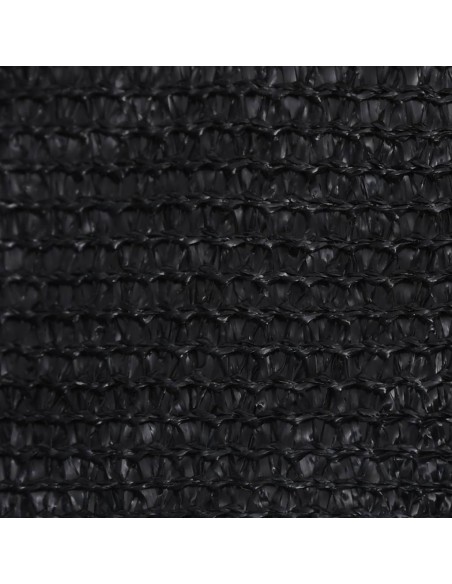 Voile d'ombrage 160 g/m² Noir 2x4,5m PEHD