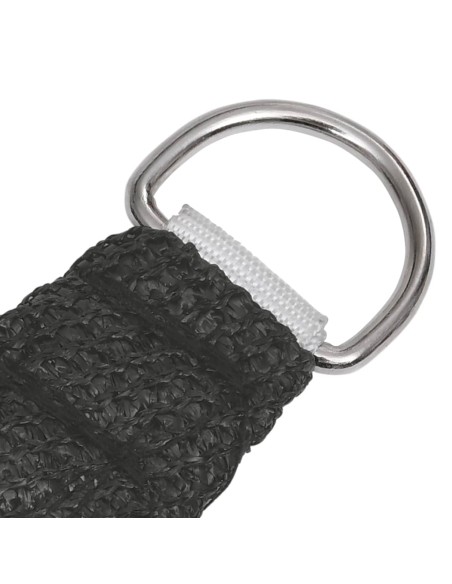 Voile d'ombrage Anthracite 2,5x2,5x3,5m PEHD