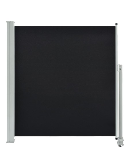 Auvent latéral rétractable de patio 140 x 300 cm Noir