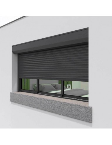volet roulant electrique noir sur mesure