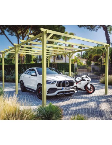 Carport en bois massif - Roatan